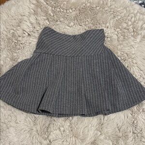 Zara Gray Pinstripe Kids Skirt